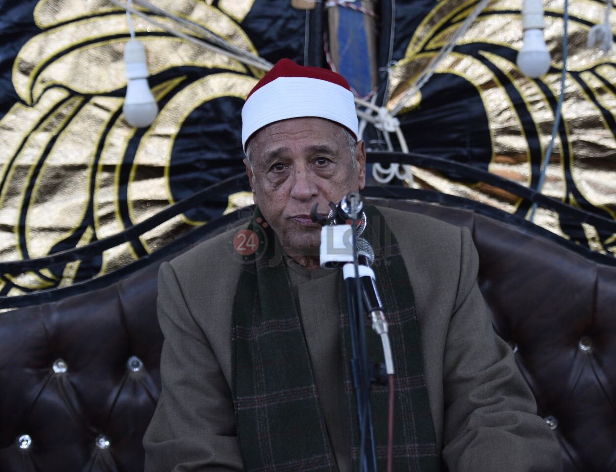 عزاء الإعلامي وائل الإبراشي بشربين في الدقهلية (6)