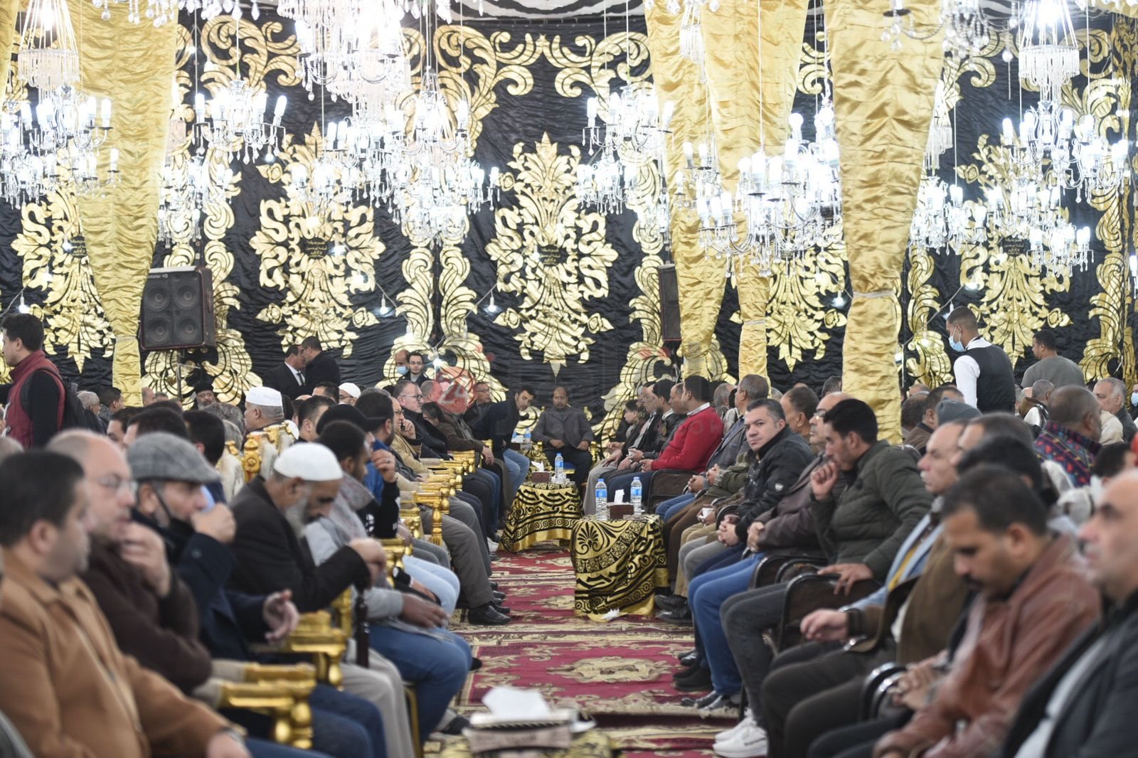 عزاء الإعلامي وائل الإبراشي بشربين في الدقهلية (9)