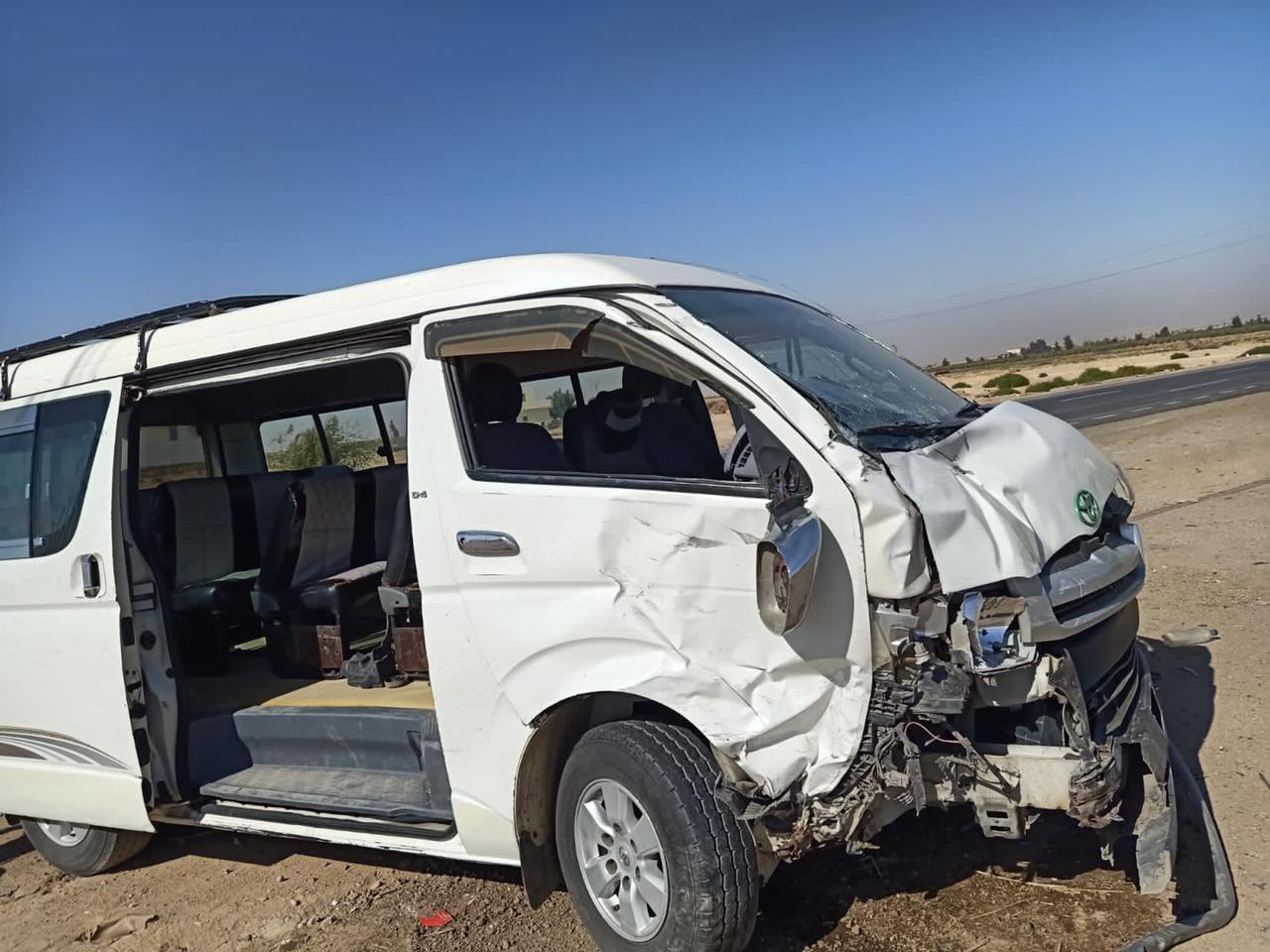 حادث تصادم بالفيوم 