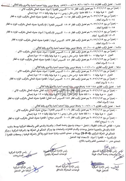 تعليمات السكة الحديد 