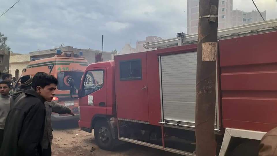 حريق منيا القمح 4