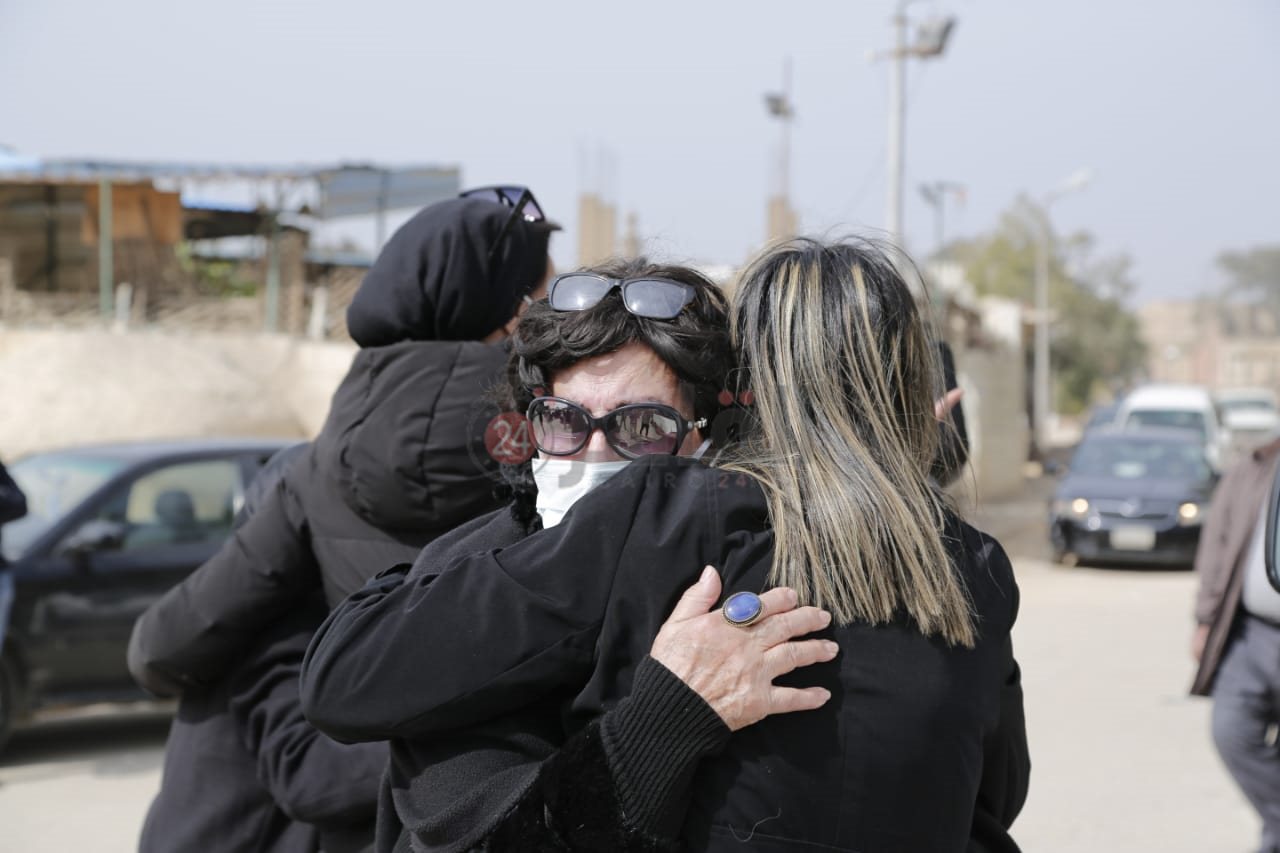 جنازة شقيقة سهير المرشدي