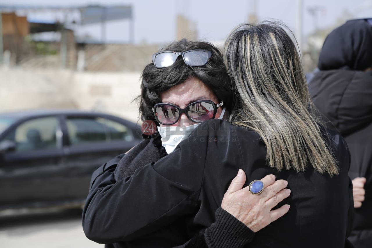 جنازة شقيقة سهير المرشدي