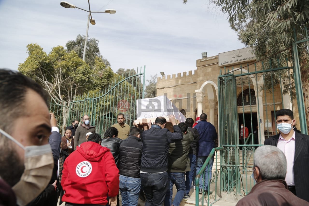 جنازة شقيقة سهير المرشدي