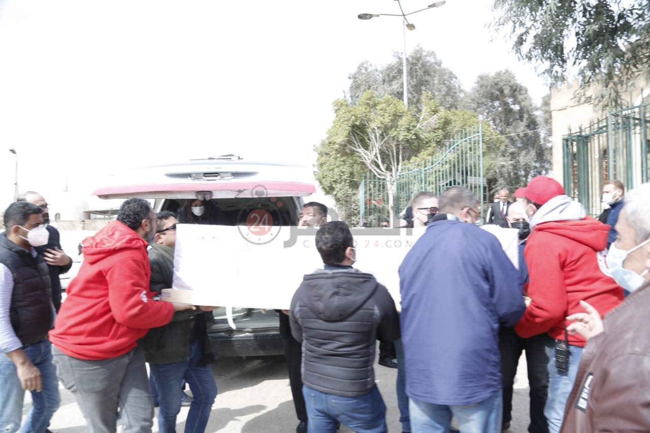 جنازة شقيقة سهير المرشدي