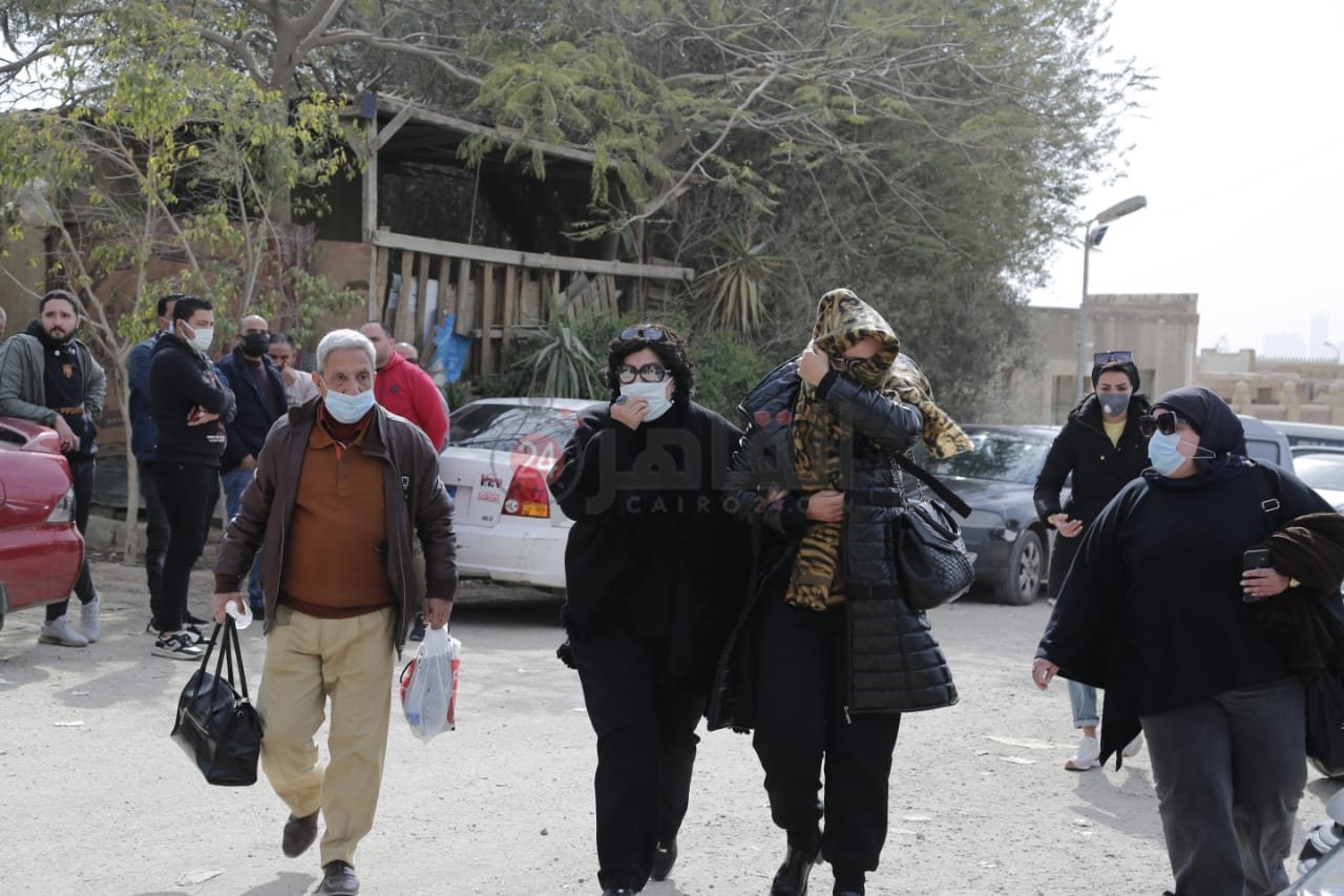 جنازة شقيقة سهير المرشدي