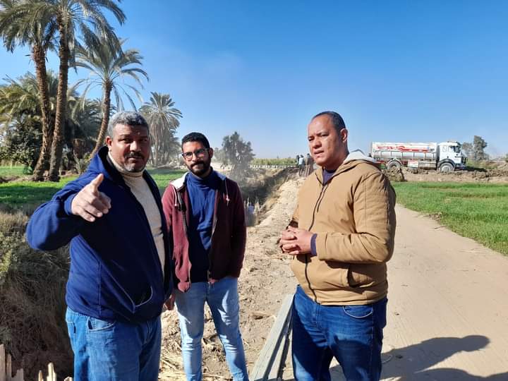 تبطين الترع بالأقصر 1