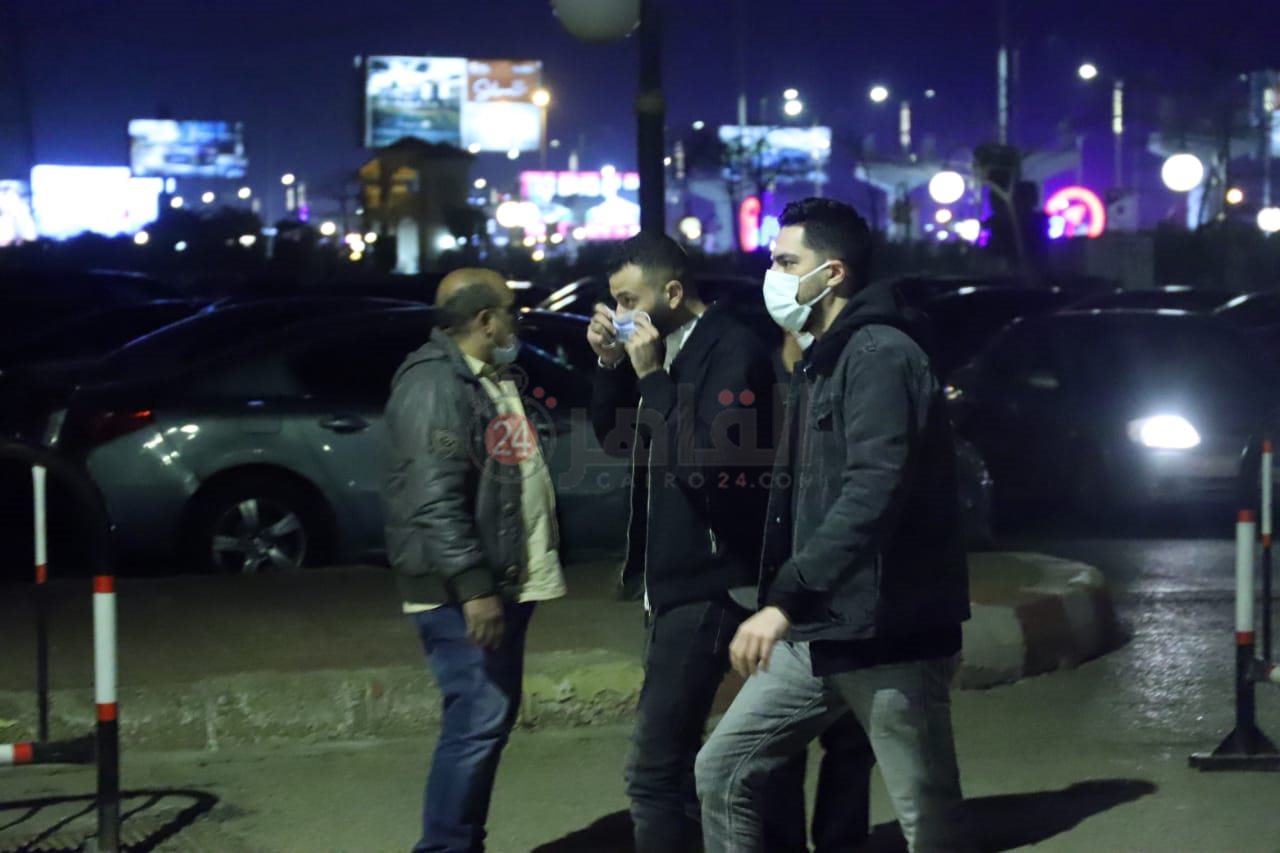 حسن الشافعي ومحمد الشاعر من عزاء والدة المنتج محسن جابر