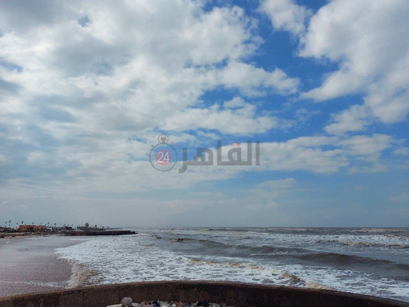 سماء بورسعيد تشهد سحب كثيفة 