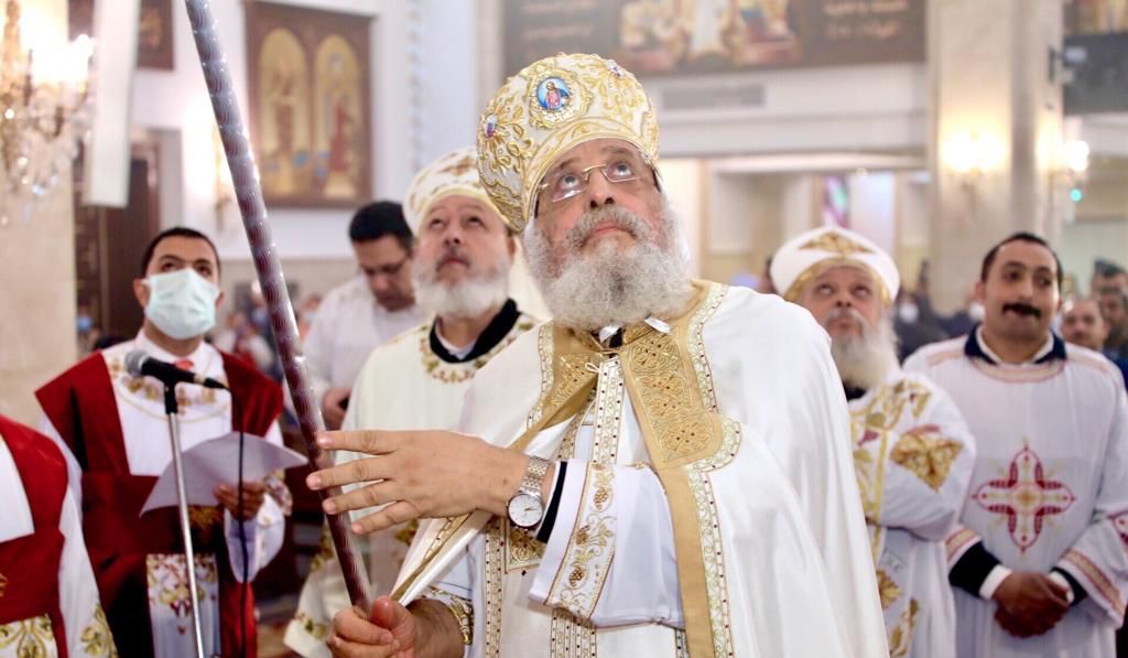 البابا تواضروس يدشن كاتدرائية البشارة والملاك غبريال 