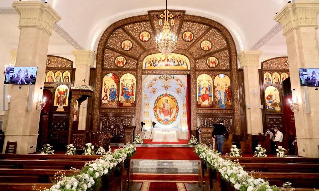 البابا تواضروس يدشن كاتدرائية البشارة والملاك غبريال 