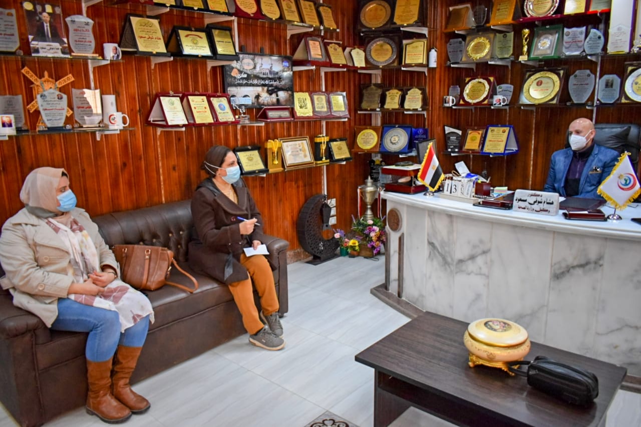 وكيل وزارة الصحة بالشرقية خلال اجتماعه بأجهزة المديرية 02