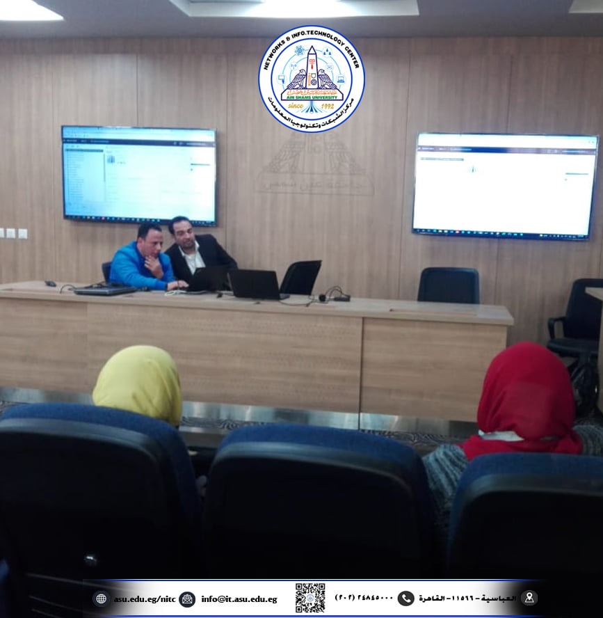 تنظيم ورشة عمل للمهندسين حول الخوادم الجديدة في مركز بيانات جامعة عين شمس