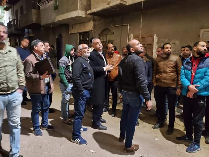 انهيار منزلين بحي غرب أسيوط 