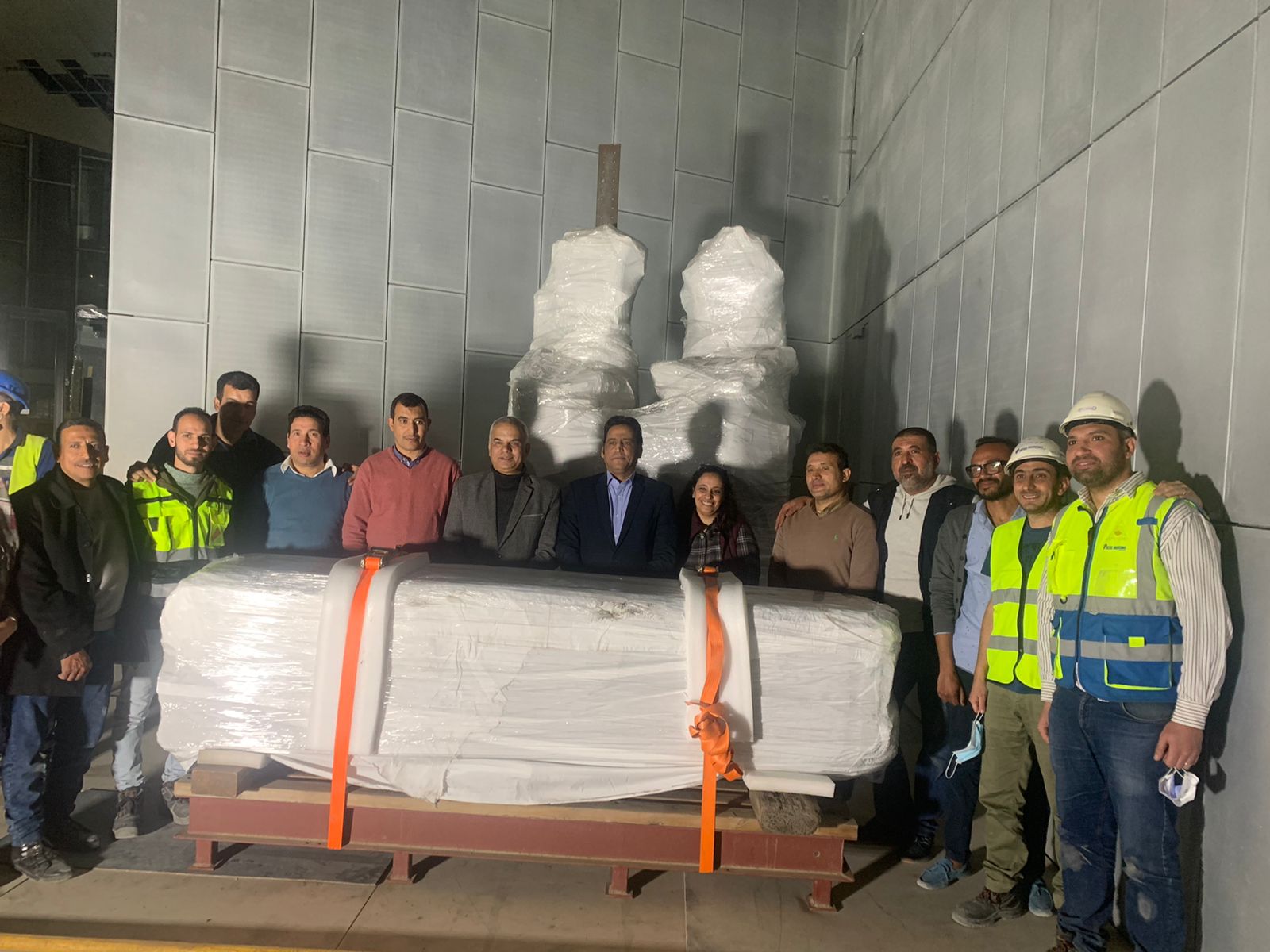 المتحف المصري يستقبل 13 قطعة أثرية ضخمة