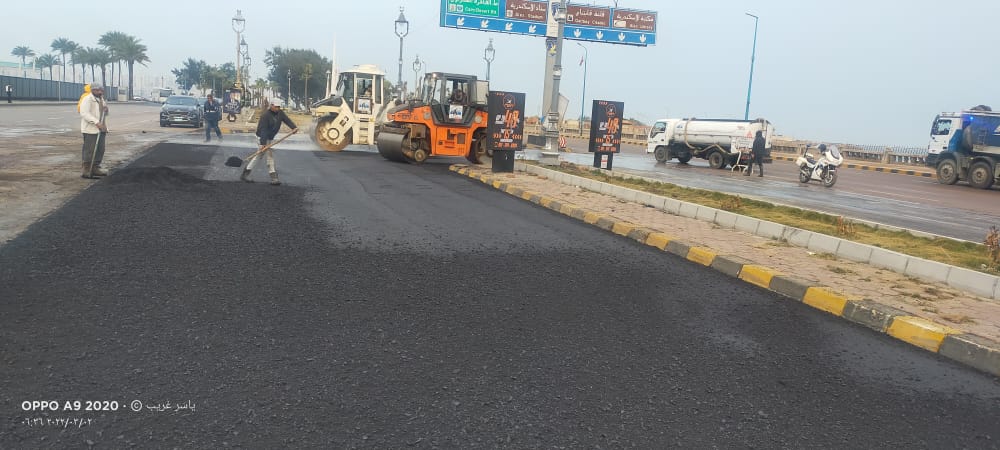 مديرية الطرق تكثف أعمال رصف الطرق