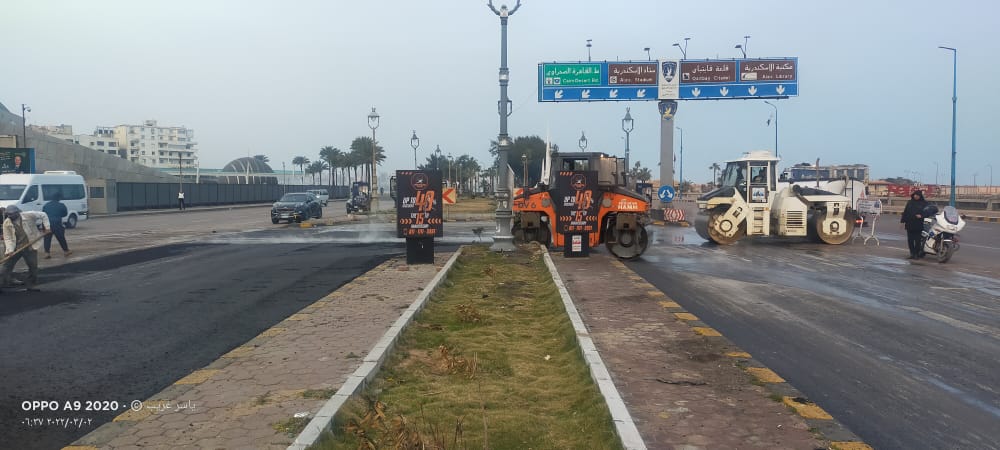 مديرية الطرق تكثف أعمال رصف الطرق