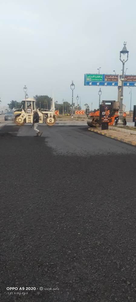 مديرية الطرق تكثف أعمال رصف الطرق