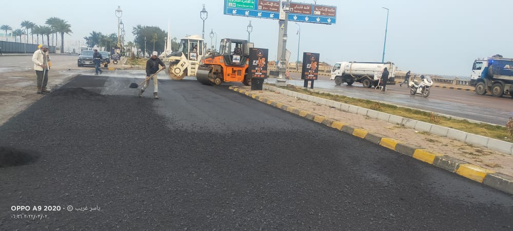 مديرية الطرق تكثف أعمال رصف الطرق