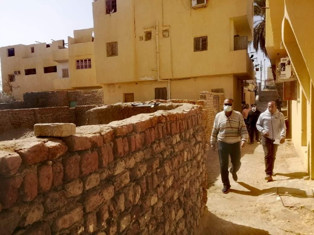 إزالة البناء المخالف على أملاك الدولة بالأقصر