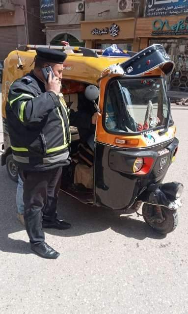 حملات لضبط مركبات التوك توك بالشرقية 1