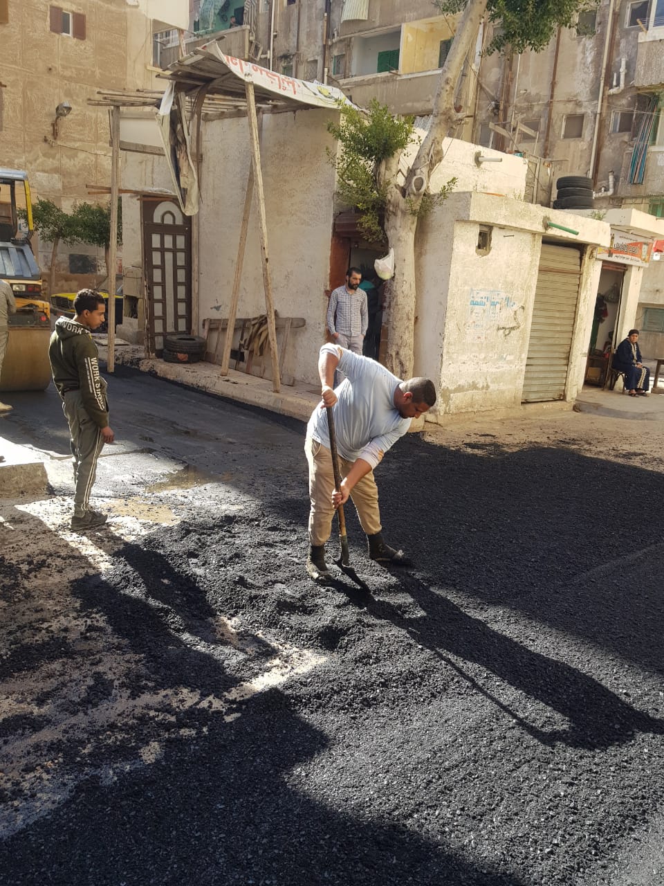 رفع كفاءة الطرق في الإسكندرية 