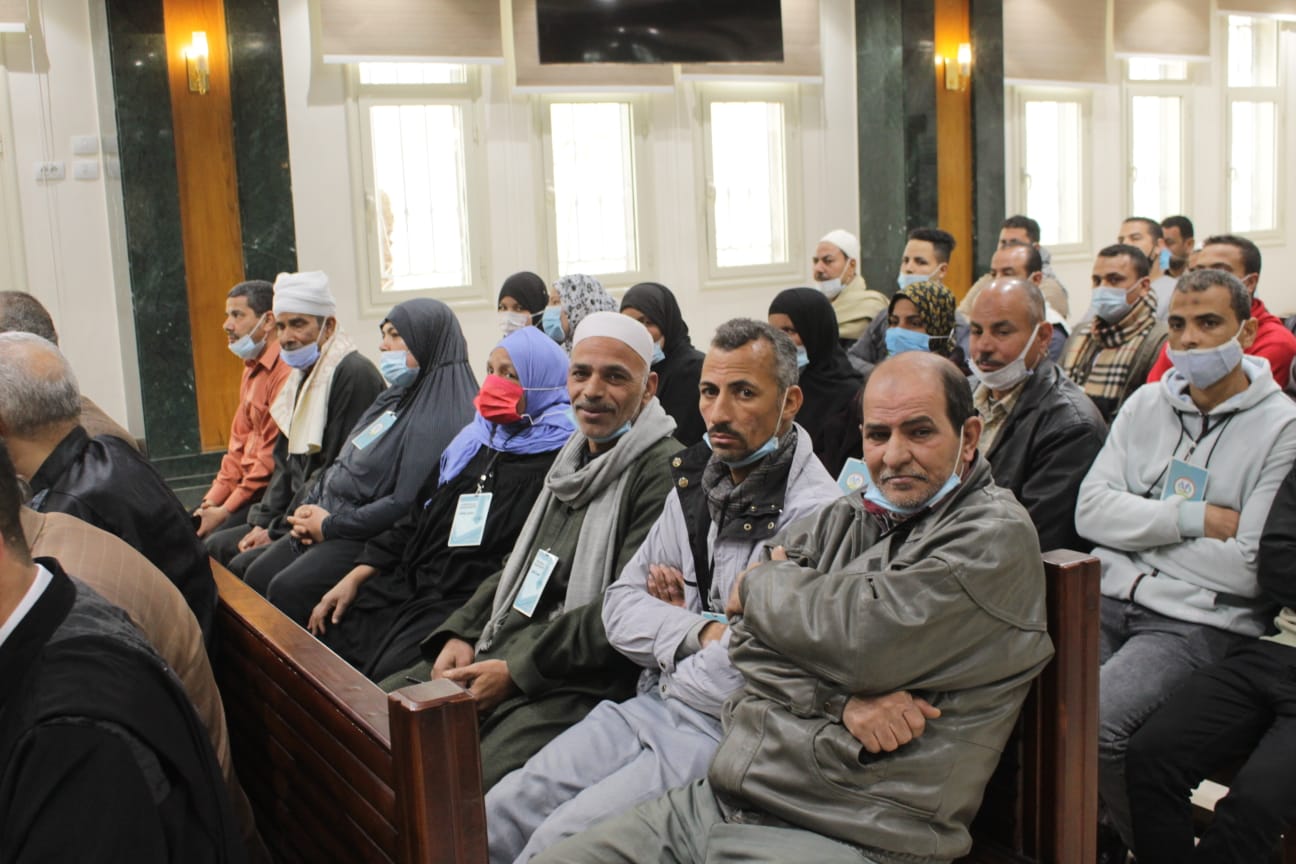 أثناء جلسة المحاكمة 