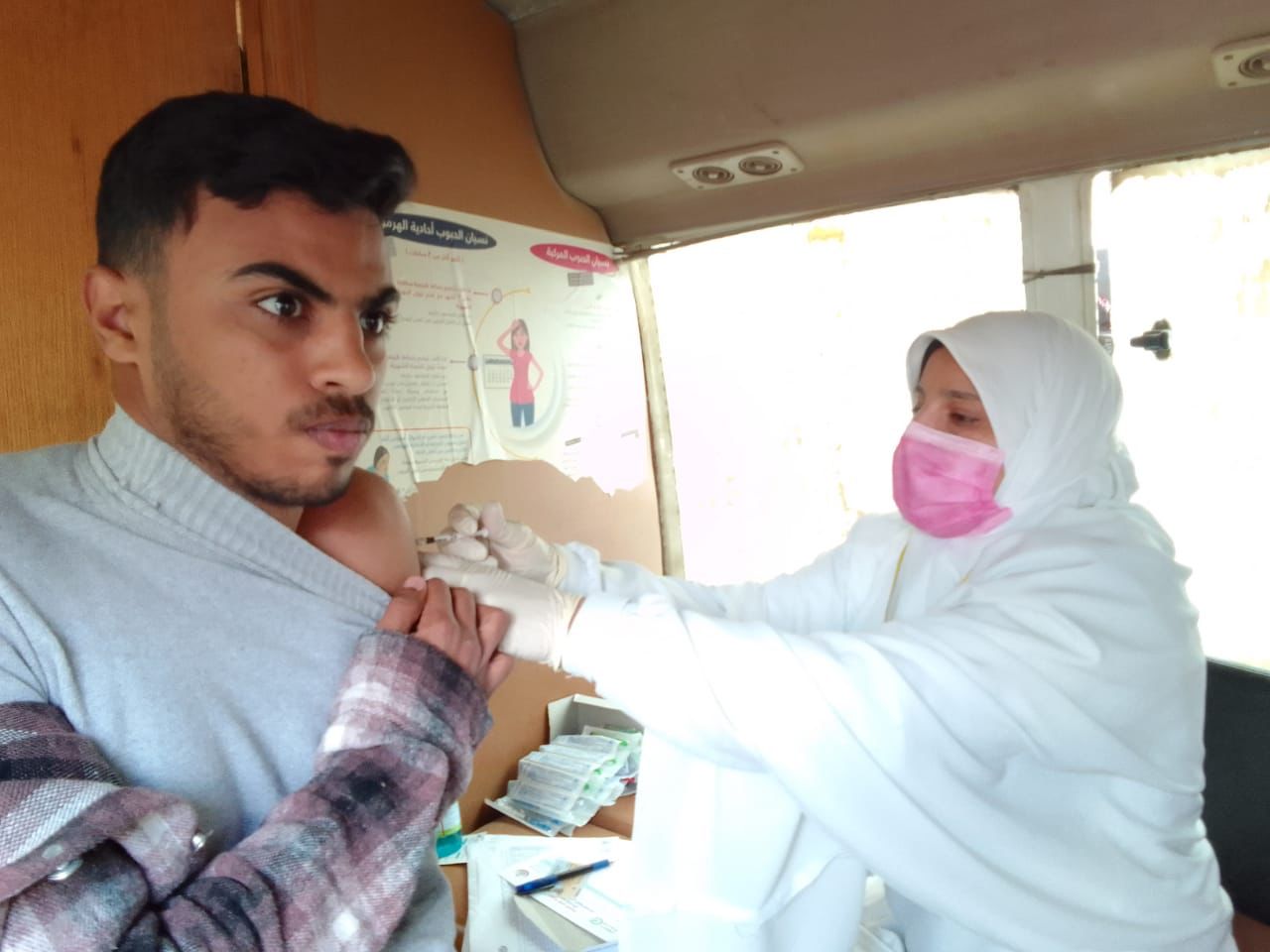 حملة طرق الأبواب في الفيوم