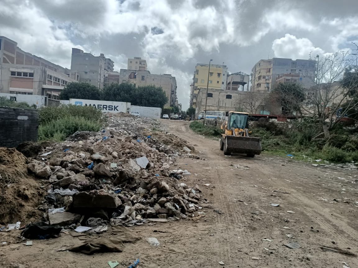 وقف أعمال بناء مخالف بحي غرب الإسكندرية 