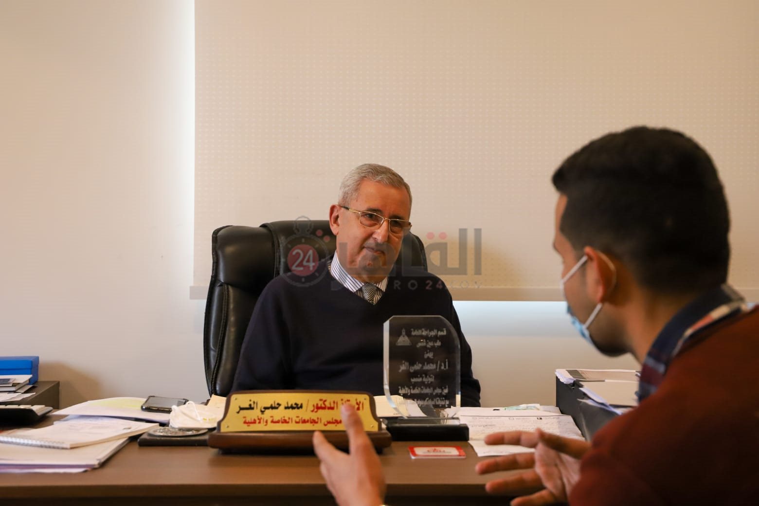 محرر القاهرة 24 مع أمين الأعلى الجامعات للخاصة