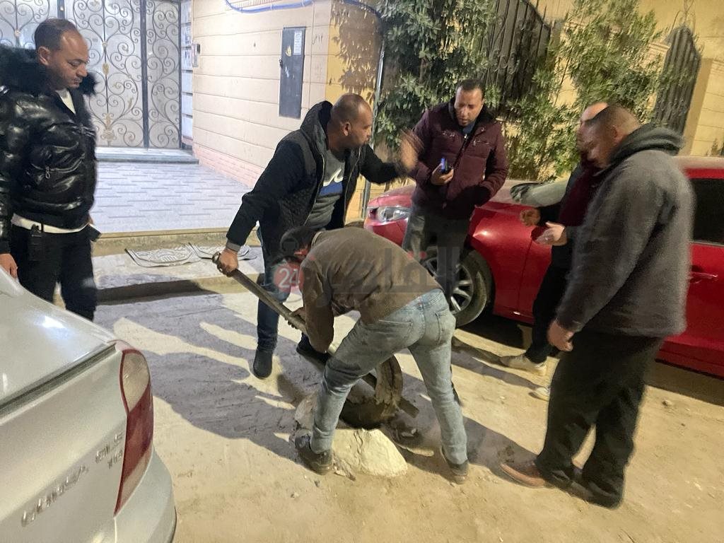 إزالة الإشغالات بحدائق الأهرام 