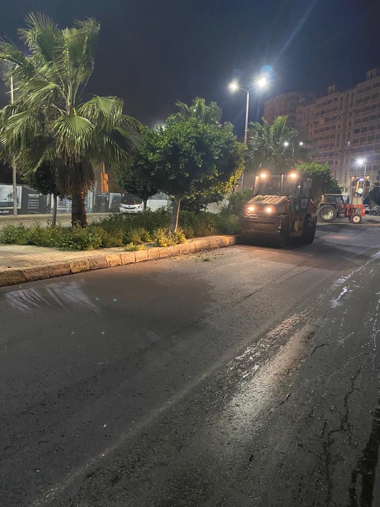 رصف الطرق فى الإسكندرية 
