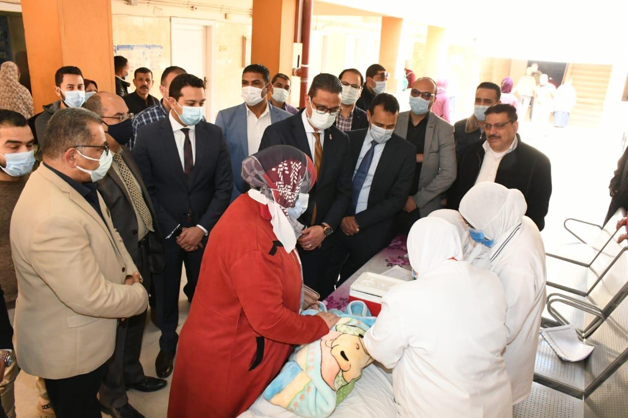 انطلاق أعمال الحملة القومية للتطعيم ضد شلل الأطفال بالفيوم