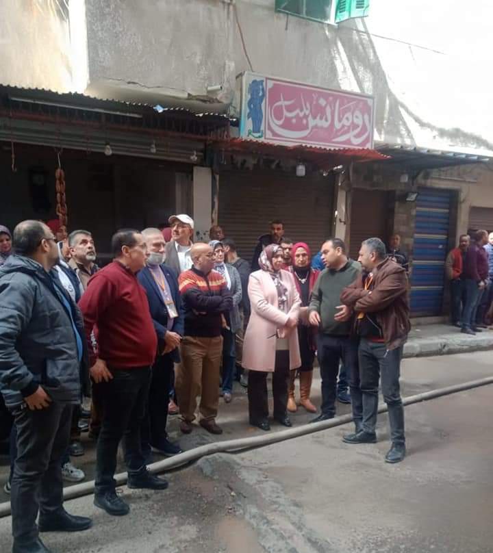 حريق بشقة سكنية في الإسكندرية 