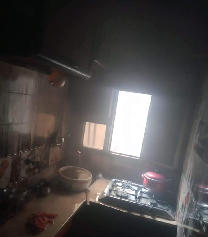 حريق بشقة سكنية في الإسكندرية 