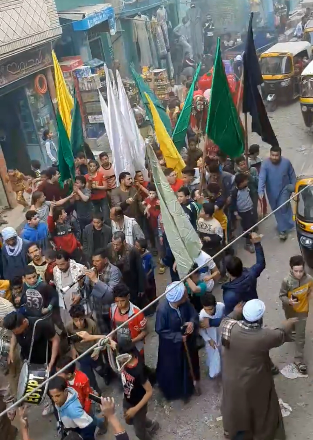 قرية بالفيوم تحتفل بقدوم شهر رمضان