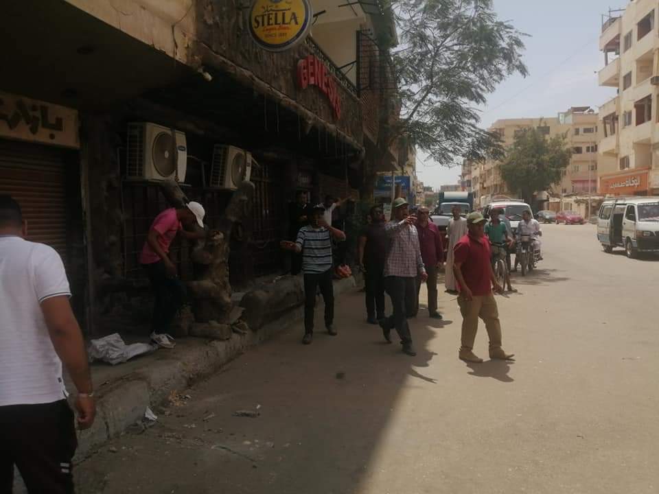 حملة الاشغالات بمدينة الأقصر