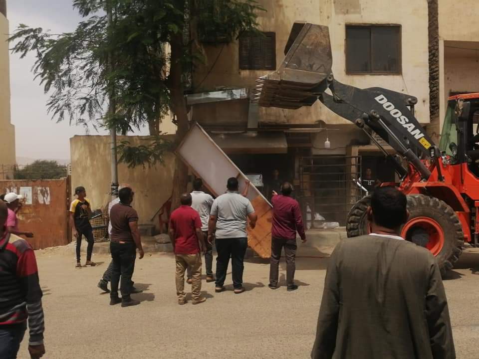 حملة الاشغالات بمدينة الأقصر