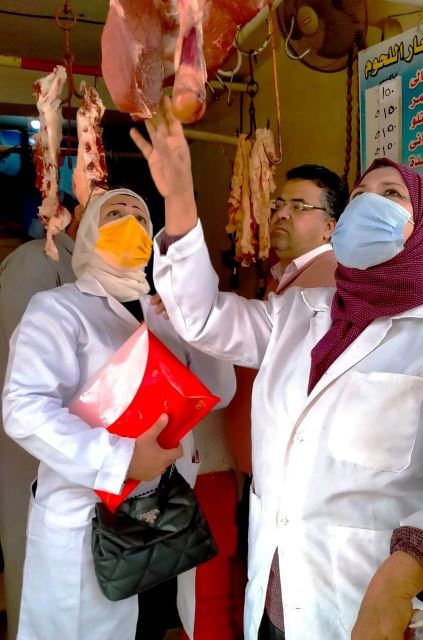 حملة بيطرية للتفتيش على محال الجزارة بالشرقية 02