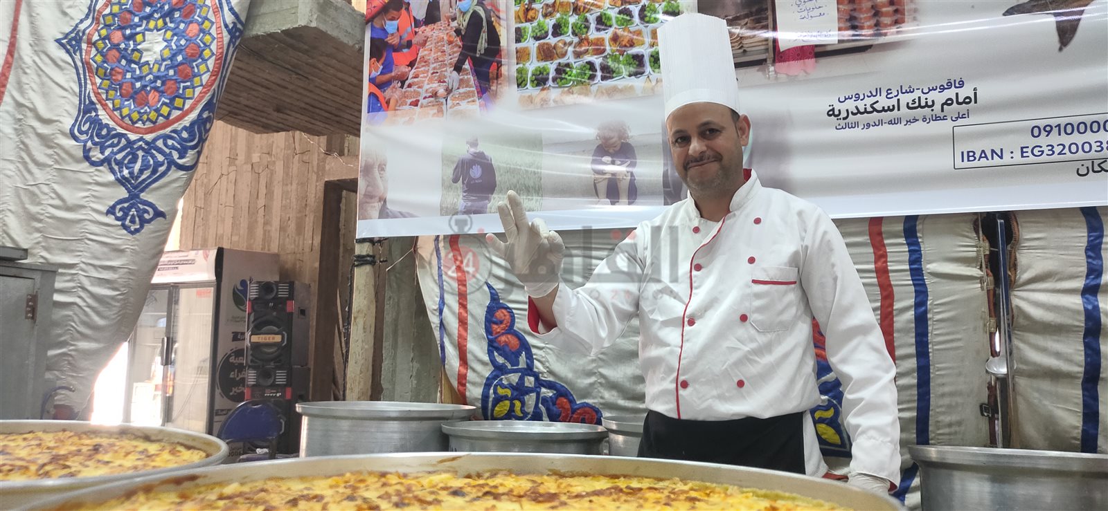 الشيف في المطبخ الخيري لإفطار الصائمين 2