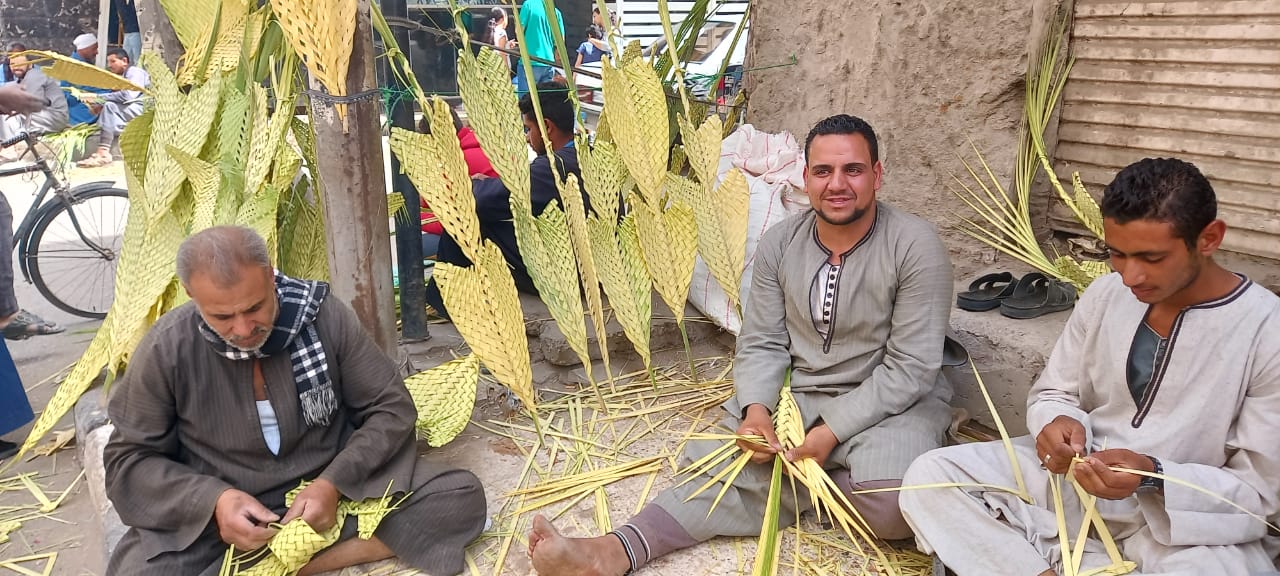 بائعي السعف بأسيوط 