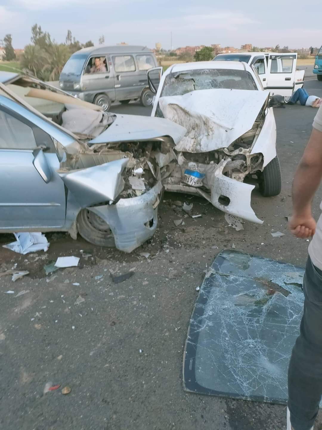 آثار الحادث