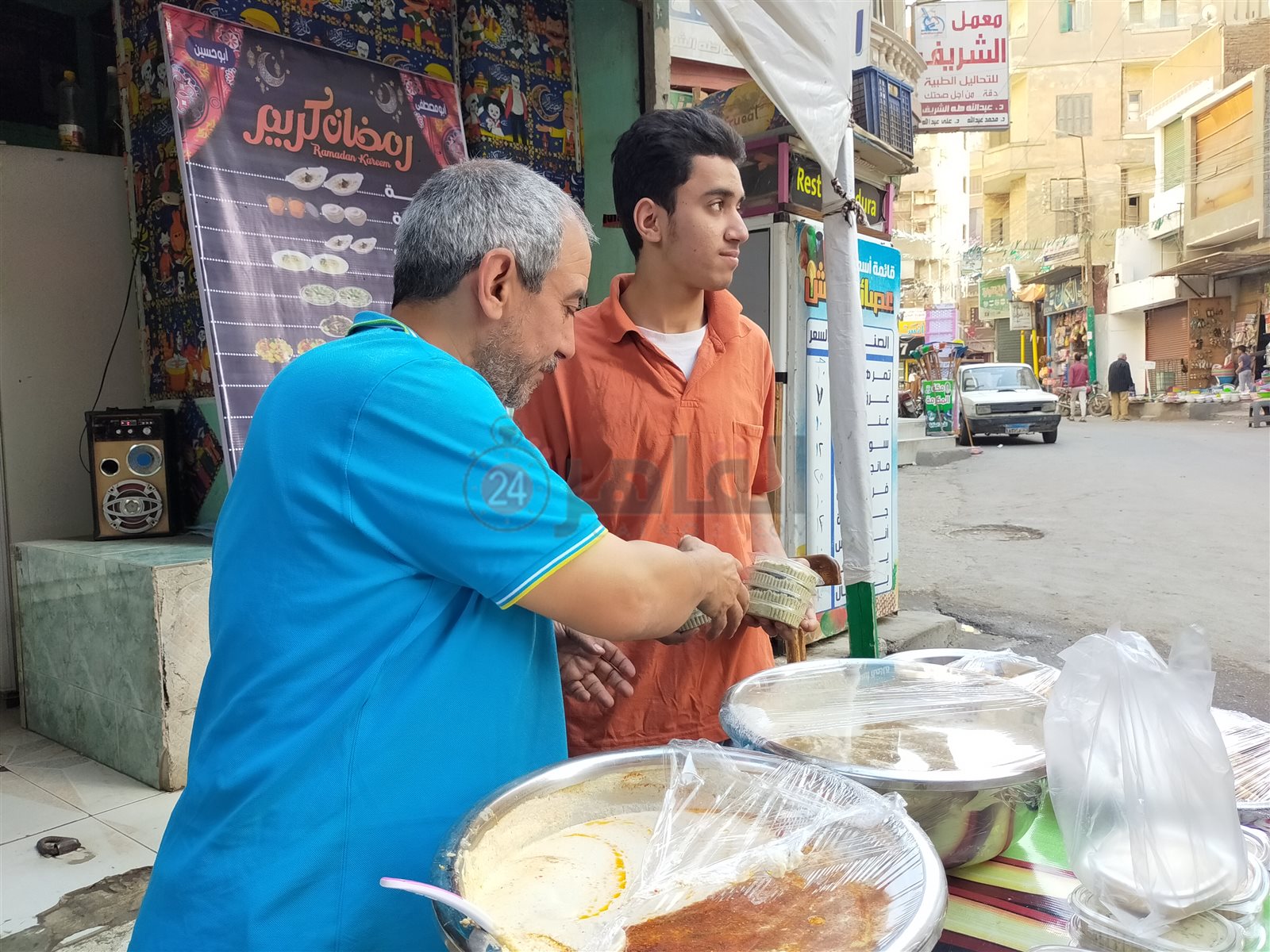إبراهيم مصطفى صاحب أول مشروع للمُقبلات السوري واللبناني بالفيوم