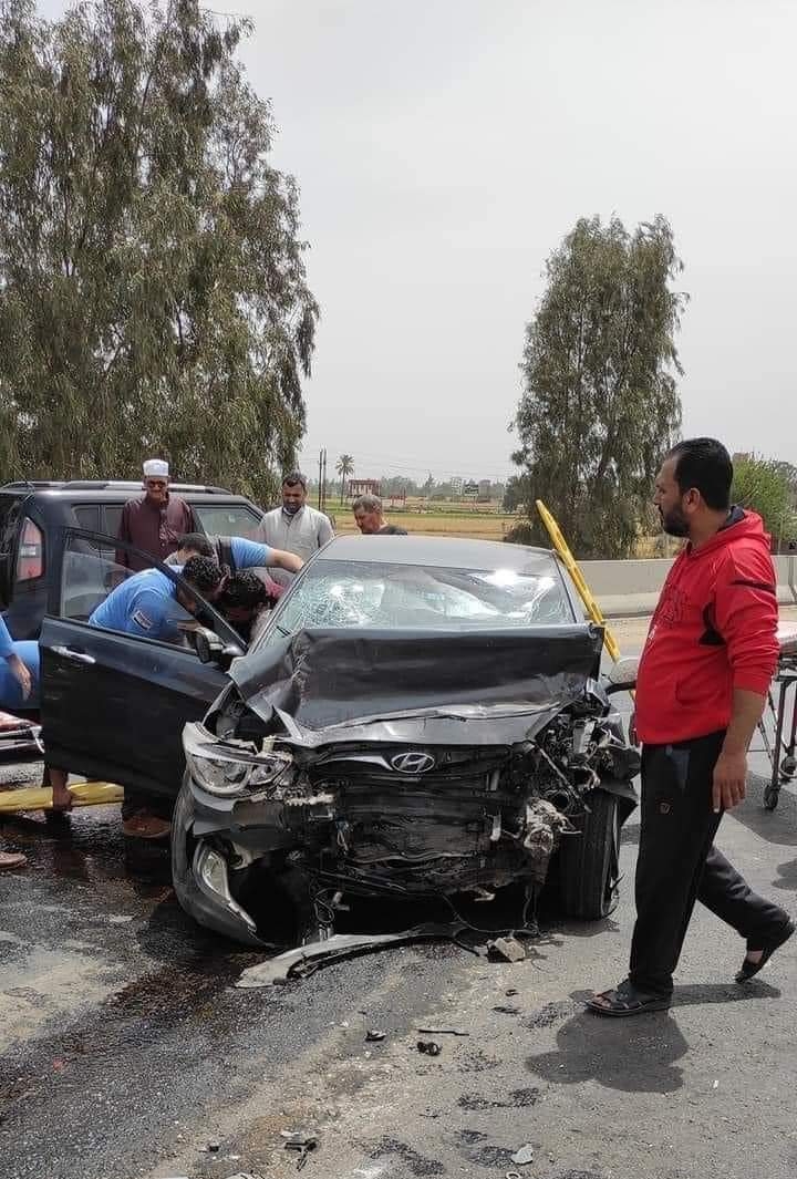 السيارة بعد الحادث