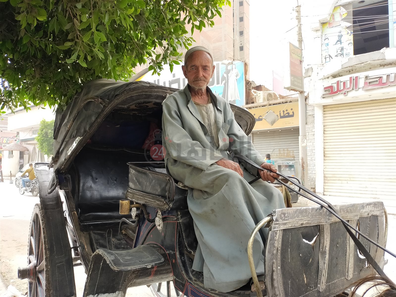 صاحب أقدم عربة حنطور بالفيوم