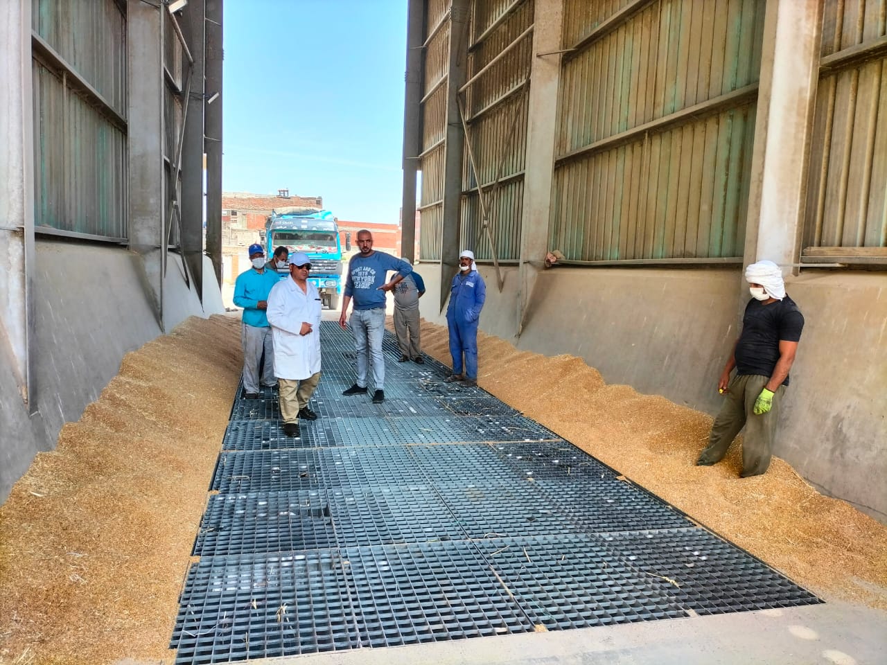 الرقابة الإدارية تتابع توريد الأقماح للصوامع في الإسكندرية 