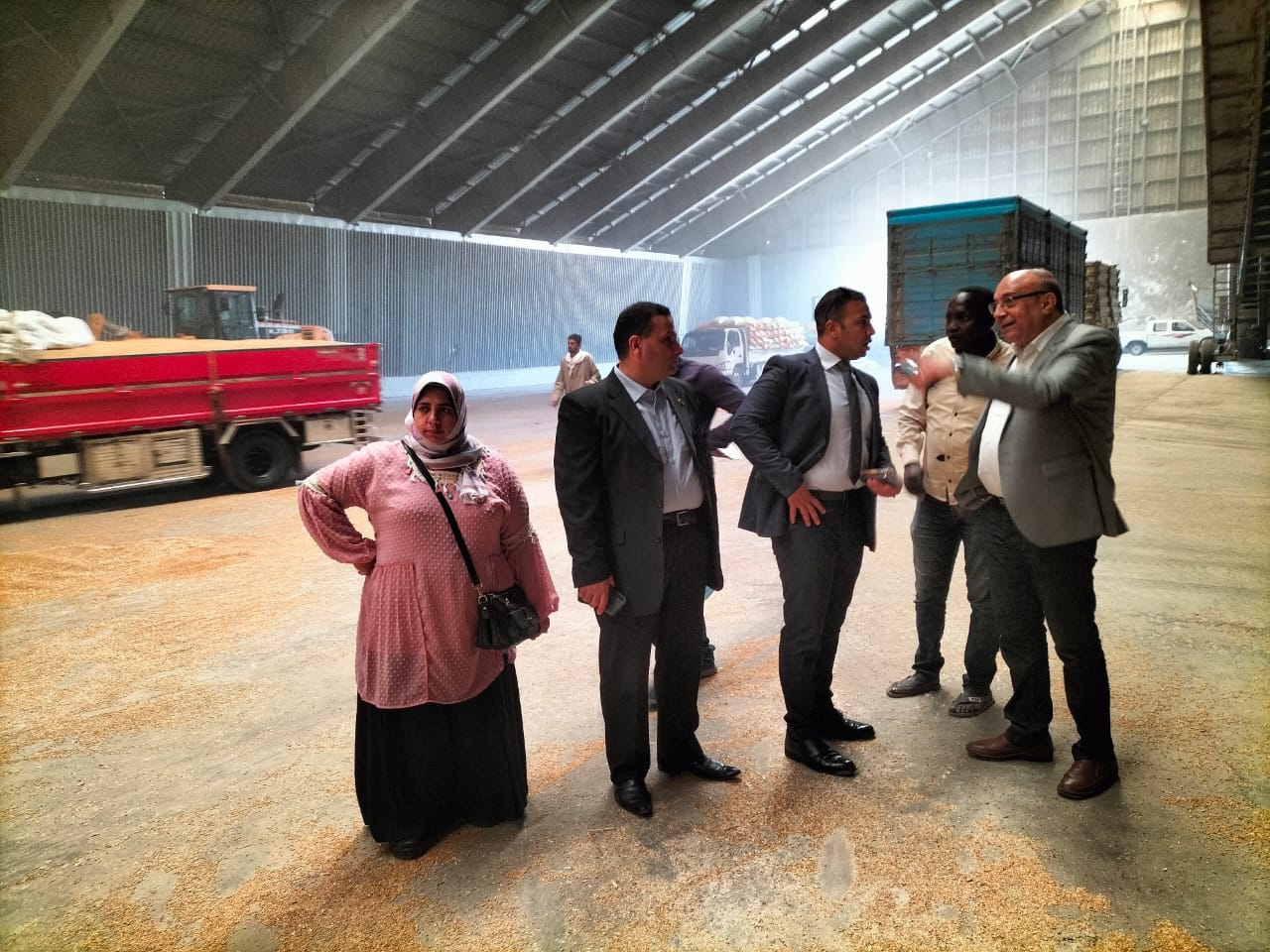 الرقابة الإدارية تتابع توريد الأقماح للصوامع في الإسكندرية 