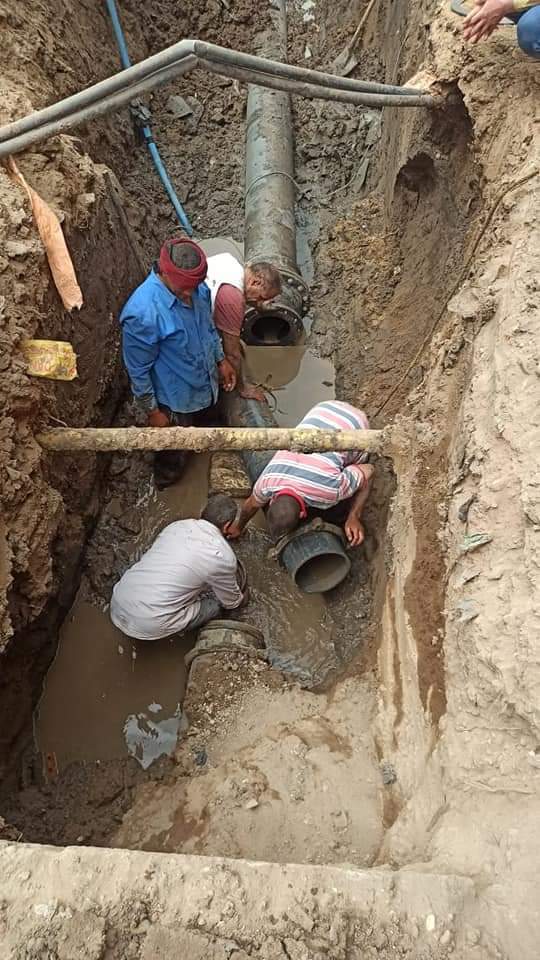 بدء أعمال تحويل المرافق في الفيوم