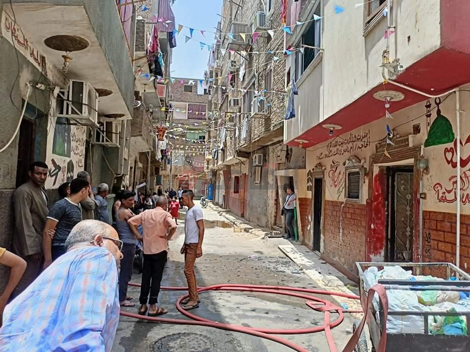 حريق شقة الأقصر