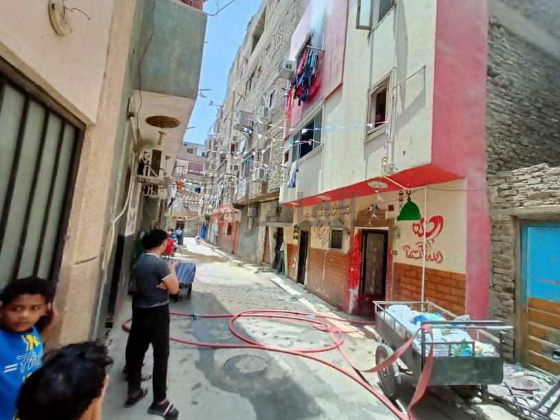 حريق شقة الأقصر